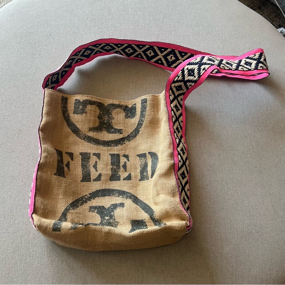 TORY BURCH X FEED for Holt Renfrew BURLAP BAG